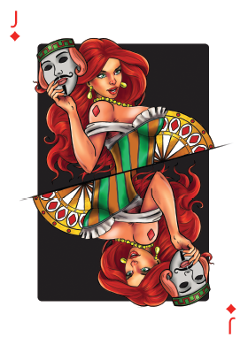 Tricks Playing Cards by Gamble Art court