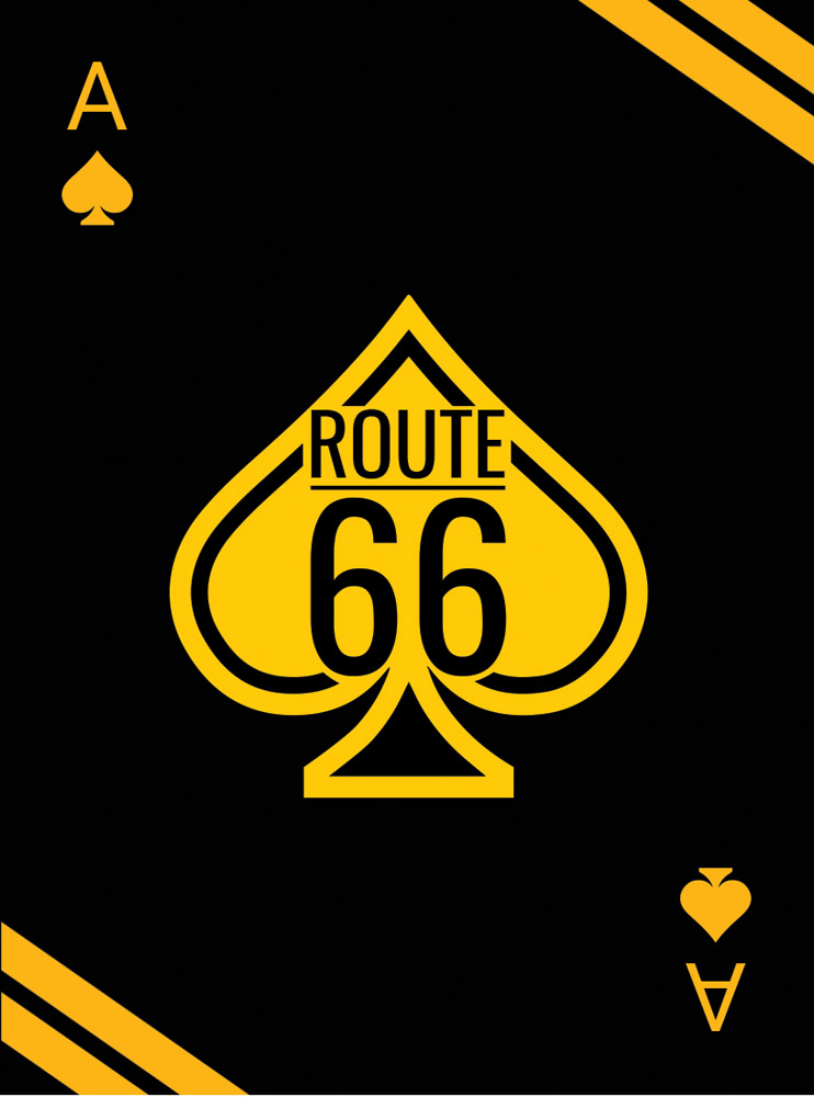 route 66 phoenix custom playing cards by Gamble Art